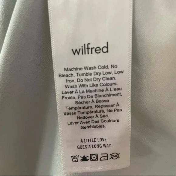 Aritzia Wilfred Black Fleure Long Sleeve Floral Mini Dress- Size Small (bin 3M) - Picture 7 of 9